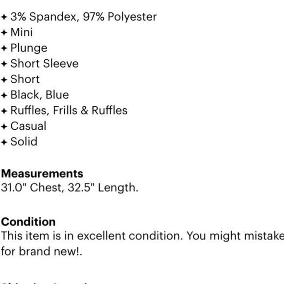 GARCIA Bloomingdales Drape front ruffle mini dress navy blue small - Picture 3 of 4